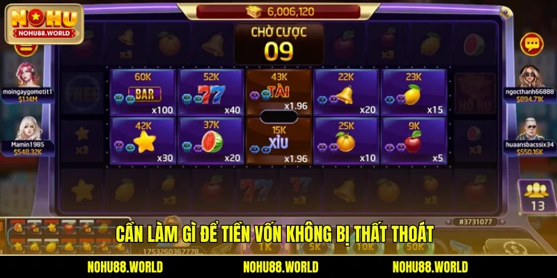 Cần làm gì để tiền vốn không bị thất thoát